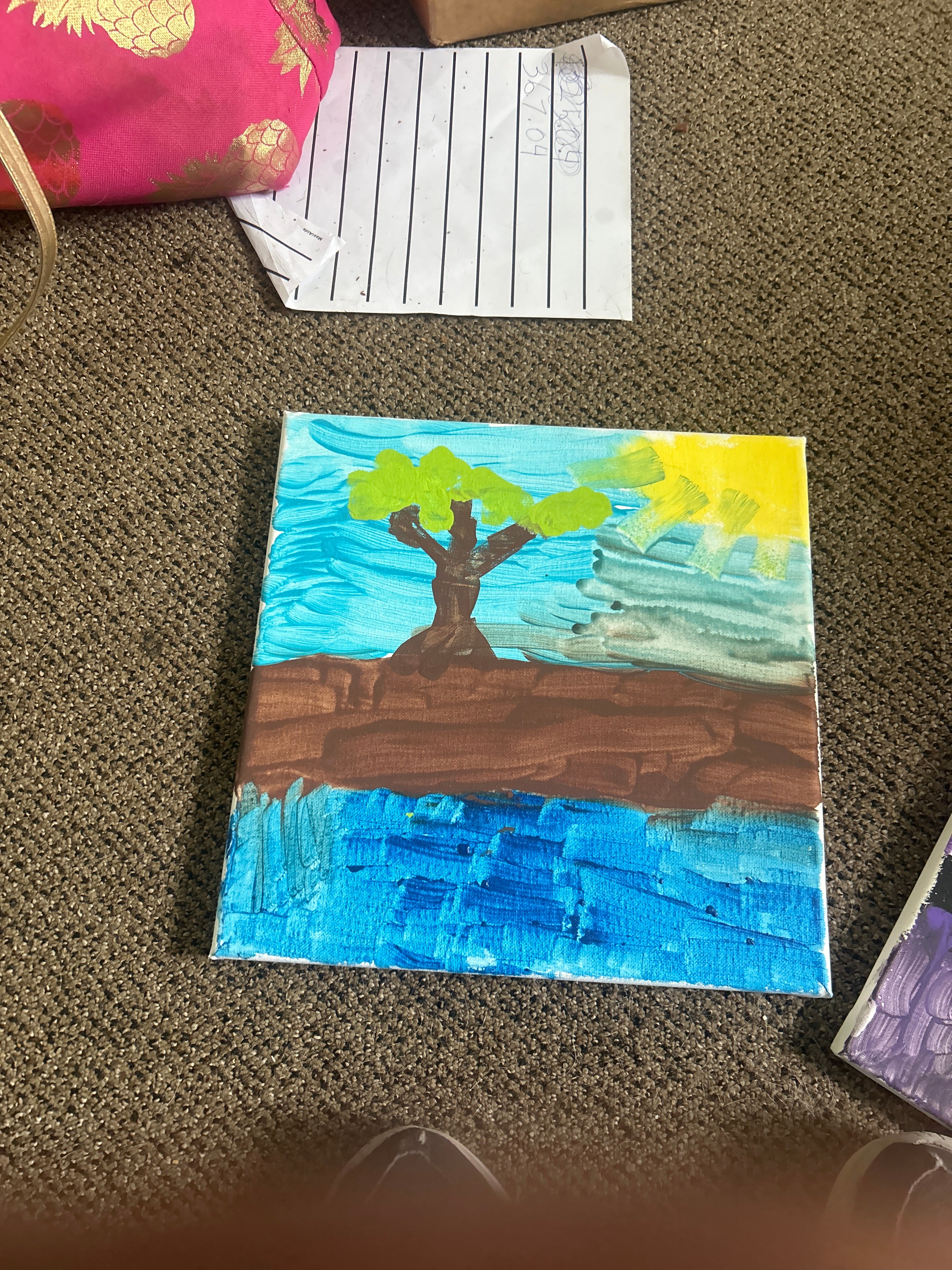 Ocean with a tree ￼